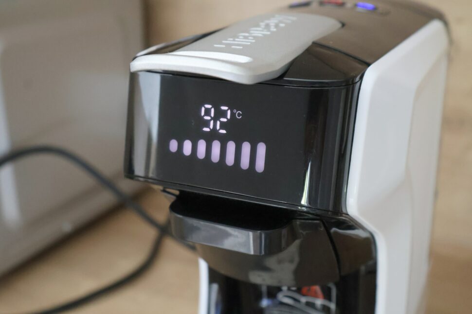 HiBREW H1C Display 92 Grad Display der HiBREW H1C zeigt 92 Grad
