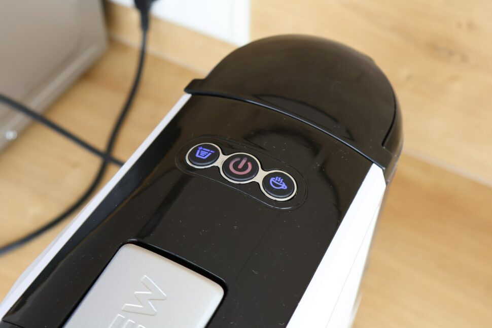 HiBREW H1C Tasten von oben Die drei Tasten der HiBREW H1C von oben