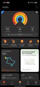 Huawei Watch D3 Test Screenshot App Health Startseite Huawei Watch D3 Test Screenshot App Health Startseite