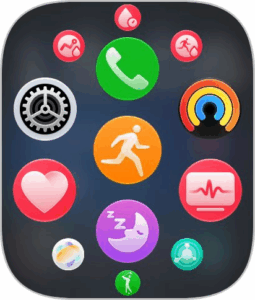 Huawei Watch D3 Test Screenshot Uhr App Menue Huawei Watch D3 Test Screenshot Uhr App Menue
