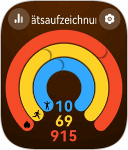 Huawei Watch D3 Test Screenshot Uhr Kachel Aktivitaetsringe Huawei Watch D3 Test Screenshot Uhr Kachel Aktivitaetsringe