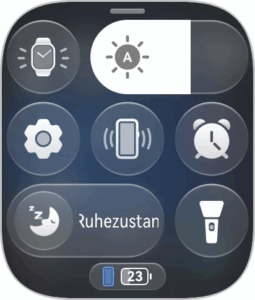 Huawei Watch D3 Test Screenshot Uhr Schnelleinstellungen Huawei Watch D3 Test Screenshot Uhr Schnelleinstellungen