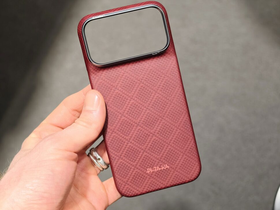 pitaka argyle burgundy iphone 18 pro PITAKA Argyle Hülle in Burgundy für das iPhone 18 Pro