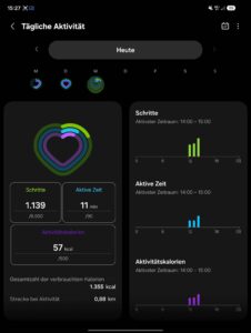 Samsung Galaxy Watch Ultra 2 Test Screenshot Aktivitaet Samsung Galaxy Watch Ultra 2 Test Screenshot Aktivitaet