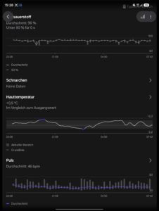 Samsung Galaxy Watch Ultra 2 Test Screenshot Schlaf Samsung Galaxy Watch Ultra 2 Test Screenshot Schlaf