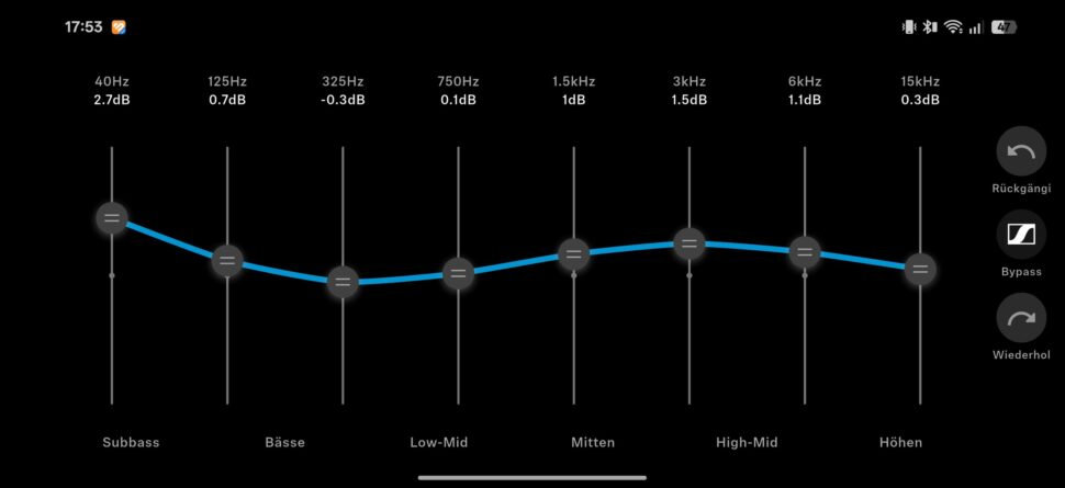 Sennheiser Momentum True Wireless 5 Test Screenshot 9 Equalizer Sennheiser Momentum True Wireless 5 Test Screenshot 9 Equalizer