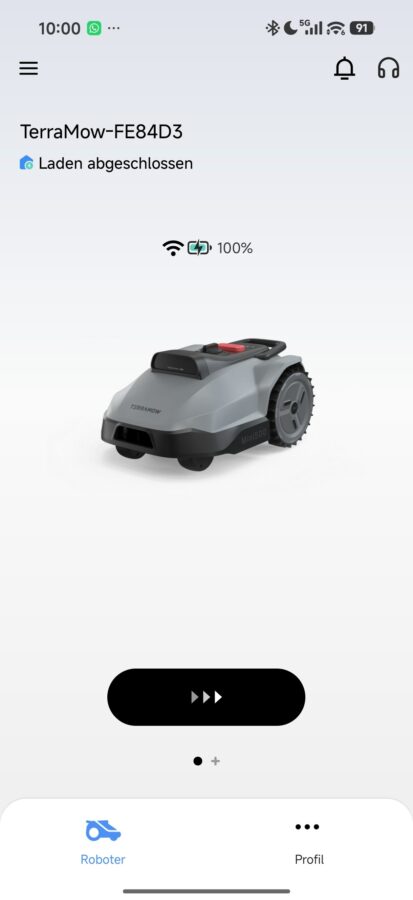 TerraMow Mini 500 App Home TerraMow Mini 500: App Home
