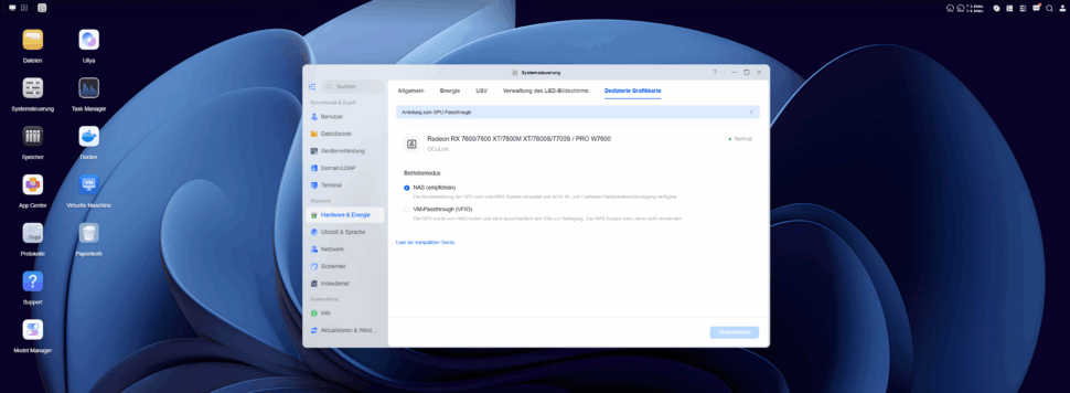 Ugreen NAS GPU Passthrough Screenshot UGOS Pro V Ugreen NAS GPU Passthrough Screenshot UGOS Pro V
