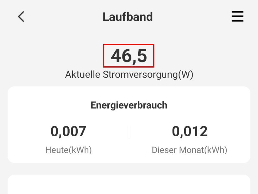 UREVO CyberMega 24 UREVO CyberMega Leistungsaufnahme bei 3km/h