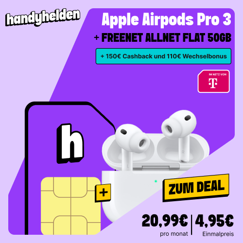 Airpods Pro 3 Angebot Handyhelden 1 Airpods Pro 3 Angebot Handyhelden 1