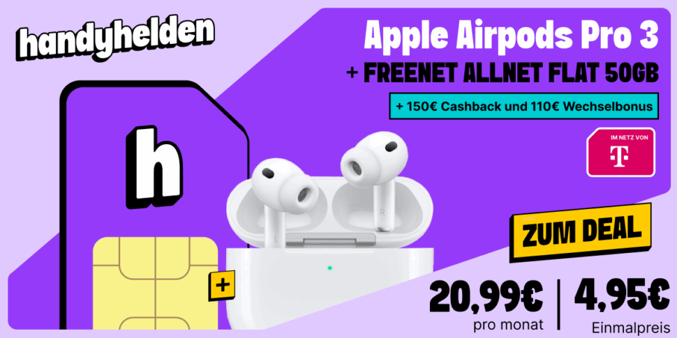 Airpods Pro 3 Angebot Handyhelden 2 Airpods Pro 3 Angebot Handyhelden 2