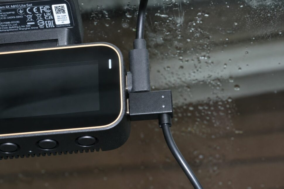 70mai A810 Lite Kabel in Dashcam 70mai A810 Lite Test