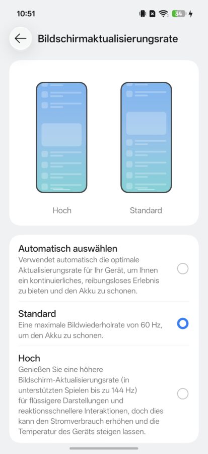 Oppo Find X10 Pro Max Display Bildwiederholrate Oppo Find X10 Pro Max Display Bildwiederholrate