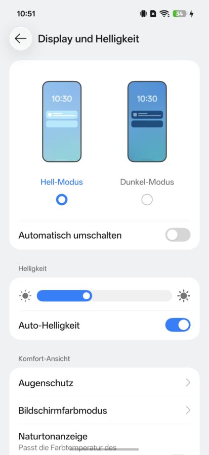Oppo Find X10 Pro Max Display Helligkeit Oppo Find X10 Pro Max Display Helligkeit