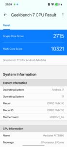 Oppo Find X10 Pro Max Geekbench 7 Oppo Find X10 Pro Max Geekbench 7