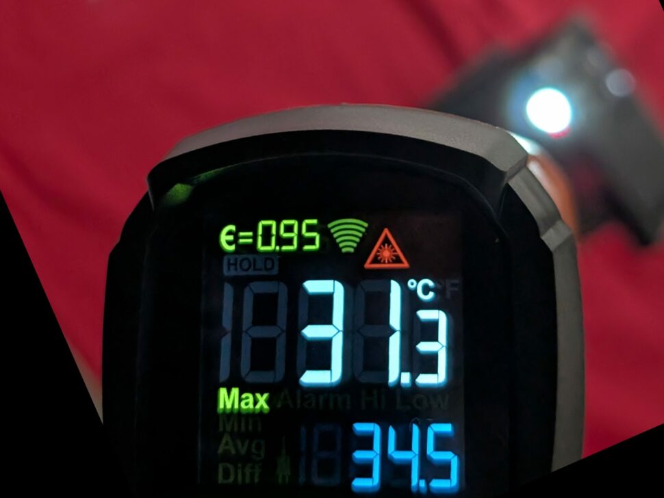 Aurzen ZIP PRO 43 Aurzen ZIP PRO Temperaturmessung neben der Linse