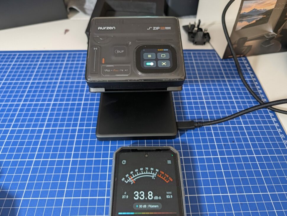 Aurzen ZIP PRO 46 Aurzen ZIP PRO Messung des Geräuschpegels