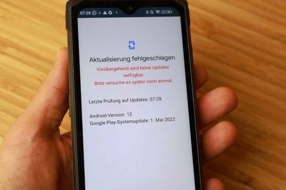Doogee S98 Pro Aktualisierung fehlgeschlagen Doogee S98 Pro Aktualisierung fehlgeschlagen