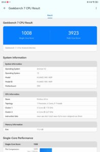 HUAWEI MatePad Air Test Screenshot Benchmark 6 HUAWEI MatePad Air Test Screenshot Benchmark 6