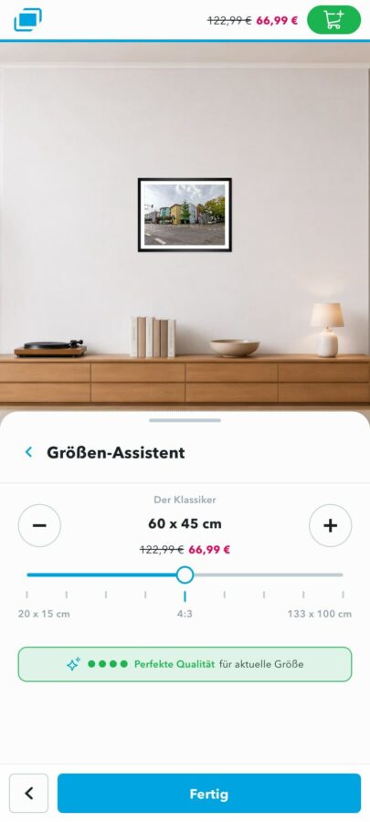 myposter groessen assistent wandvorschau Wandvorschau im Myposter Größen-Assistenten