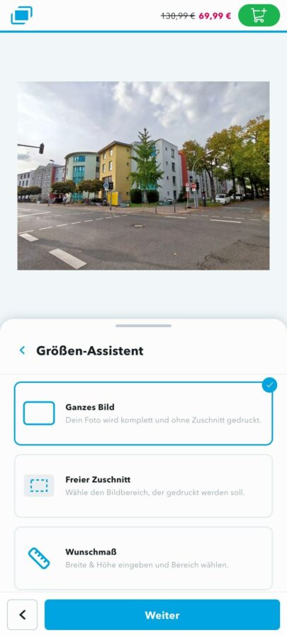 myposter groessen assistent zuschnitt Zuschnitt-Auswahl im Myposter Größen-Assistenten