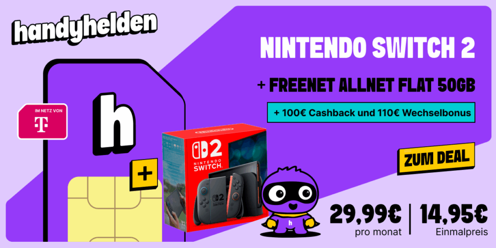 Handyhelden Nintendo Switch 2 Telekom Banner Handyhelden Nintendo Switch 2 Telekom Banner