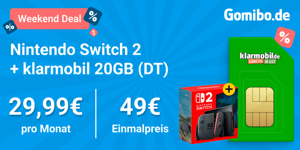 Nintendo Switch 2 klarmobil Telekom Gomibo Okt 26 Nintendo Switch 2 klarmobil Telekom Gomibo Okt 26