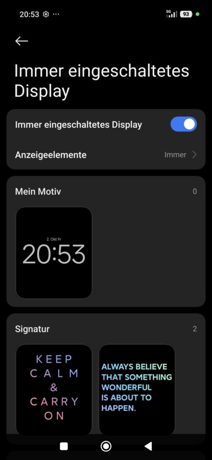 poco f9 pro display settings always on display poco f9 pro display settings always on display
