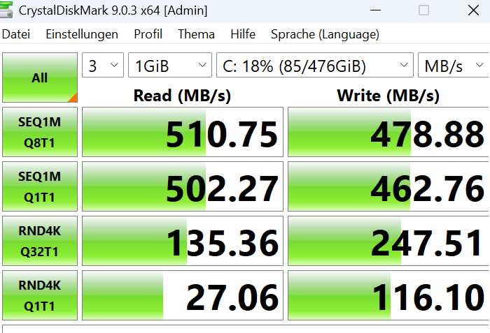 SOYO M5 SSD CrystalDiskMark Soyo M5