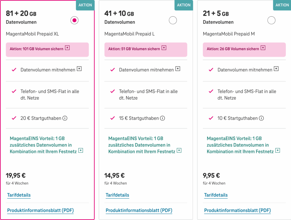 Prepaid Tarife ohne Vertragsbindung Telekom Prepaid Tarife ohne Vertragsbindung Telekom