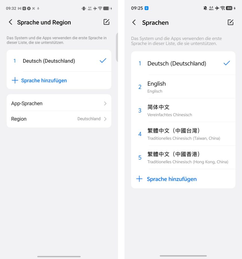 Vivo X500 Pro Global vs China Sprache Vivo X500 Pro Global vs China Sprache