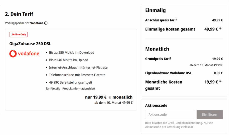 Vodafone DSL 250 MediaMarkt Tarifwelt Okt 26 Vodafone DSL 250 MediaMarkt Tarifwelt Okt 26