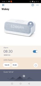 Anker Soundcore Wakey Testbericht Screenshots Soundcore App 1