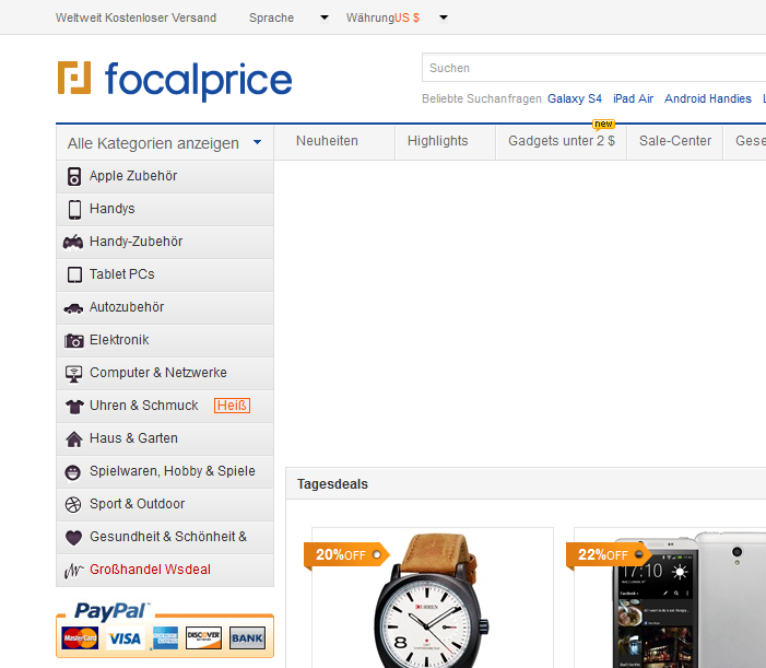 focalprice.com china handy shop review bewertung