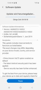 Samsung Galaxy A60 Testbericht Screenshot 6